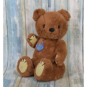 Vintage DAKIN 1981 Brown Jointed Teddy Bear Plush 13" Stuffed Animal Gift